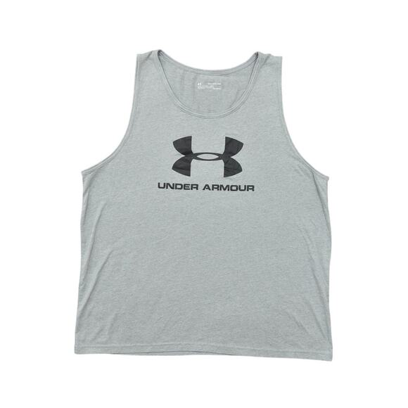Under Armour Men's 2XL Gray Cotton T-Shirt Preowned Loose Heatgear - Picture 1 of 7